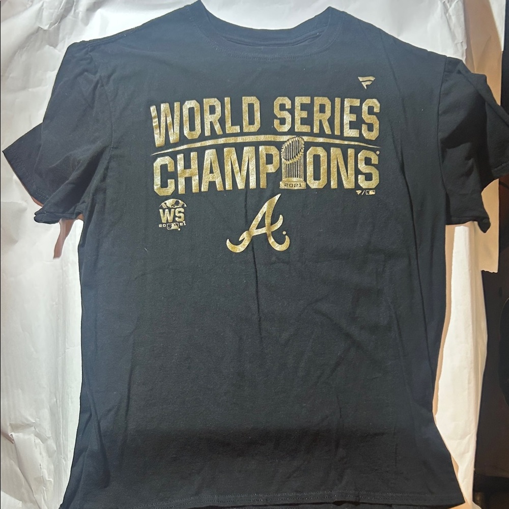 Atlanta Braves Black/Gold 2021 World Series Champions Tee